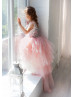 Blush Pink Tulle Flower Girl Dress Photoshoot Dress